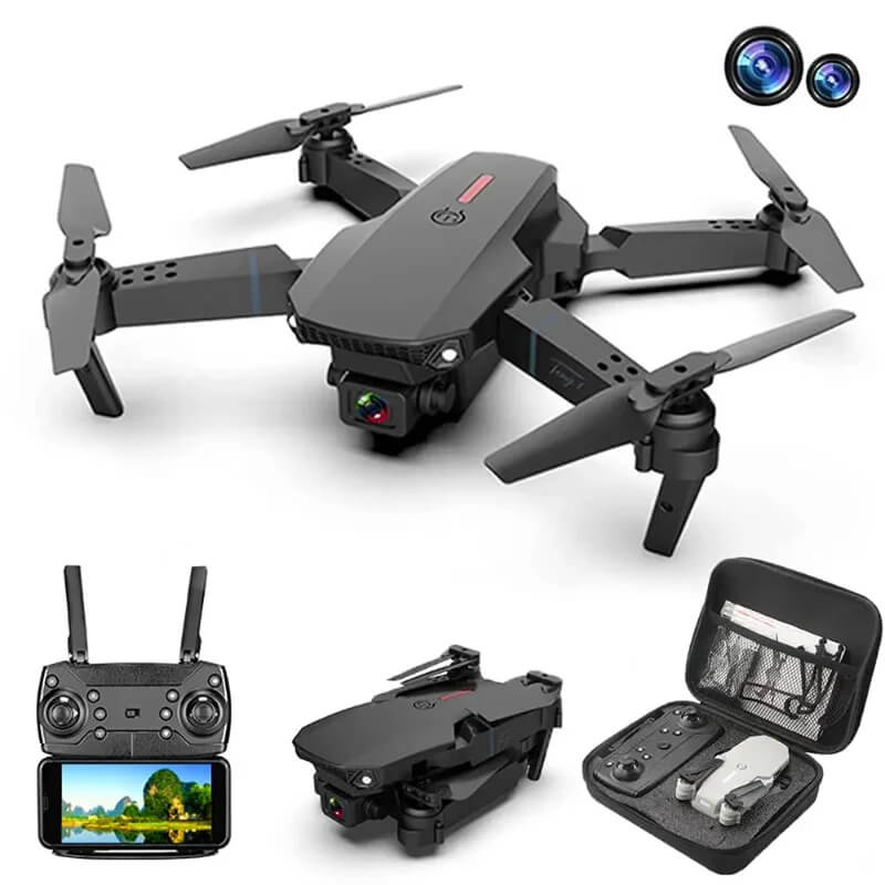 DRONE E88 PRO 4K HD  DOBLE CAMARA😍👈