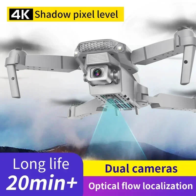 DRONE E88 PRO 4K HD  DOBLE CAMARA😍👈