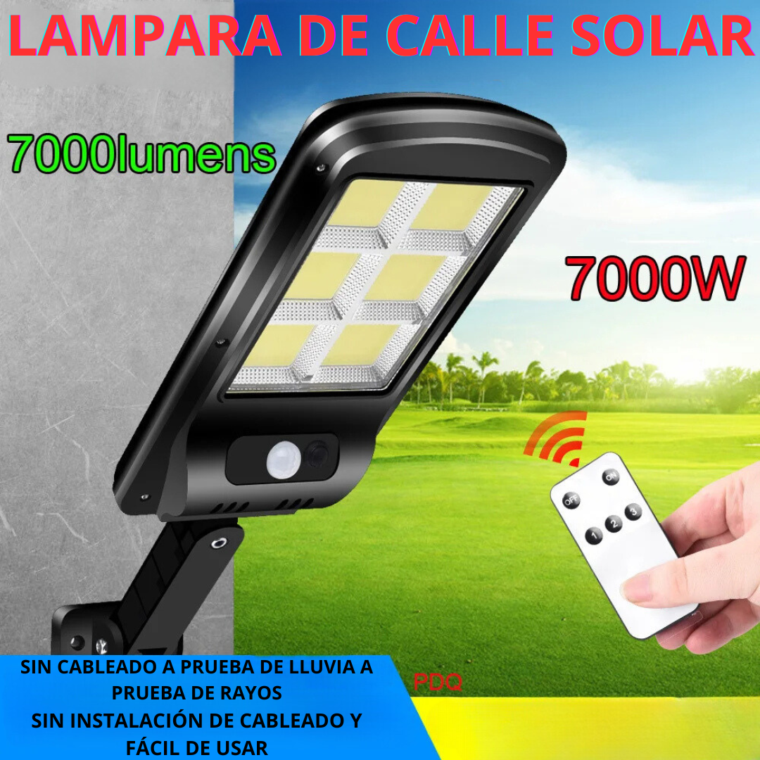 LAMPARA LED SOLAR PRO CON SENSOR DE MOVIMIENTO 2 X 99 SOLES SOLO POR HOY